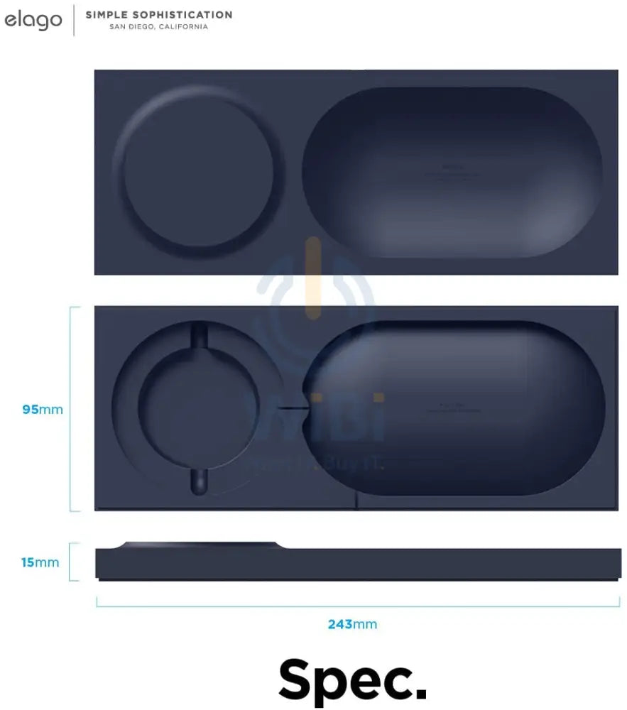 Elago Charging Tray for MagSafe - Jean Indigo Accessories > Mobiles & Tablets > Mobiles > Mobile Holder / Stands