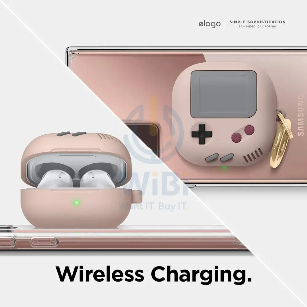 Elago Galaxy Buds Live / Buds Pro / Buds 2 GB5 Case GameBoy - Sand Pink Accessories > Mobiles & Tablets > Tablets