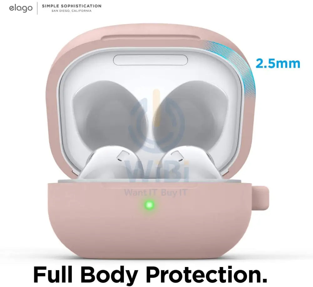 إلاجو جالكسي بودز بث  بودز برو  بودز  حافظة  سيليكون حافظة  اللون الوردي  رملاكسسوارات  هواتف  تابلت  تابلت