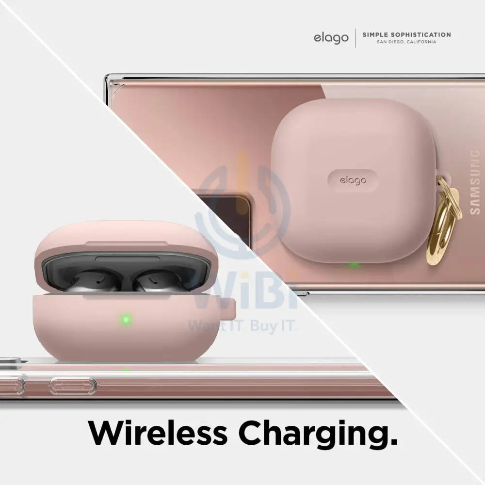 إلاجو جالكسي بودز بث  بودز برو  بودز  حافظة  سيليكون حافظة  اللون الوردي  رملاكسسوارات  هواتف  تابلت  تابلت