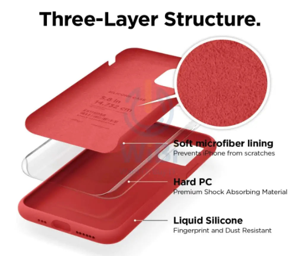 إلاجو ايفون  برو .8 بوصة  حافظة  بوصة  حافظة  أحمر اكسسوارات  هواتف  تابلت  هواتف  شاشة وأغطية