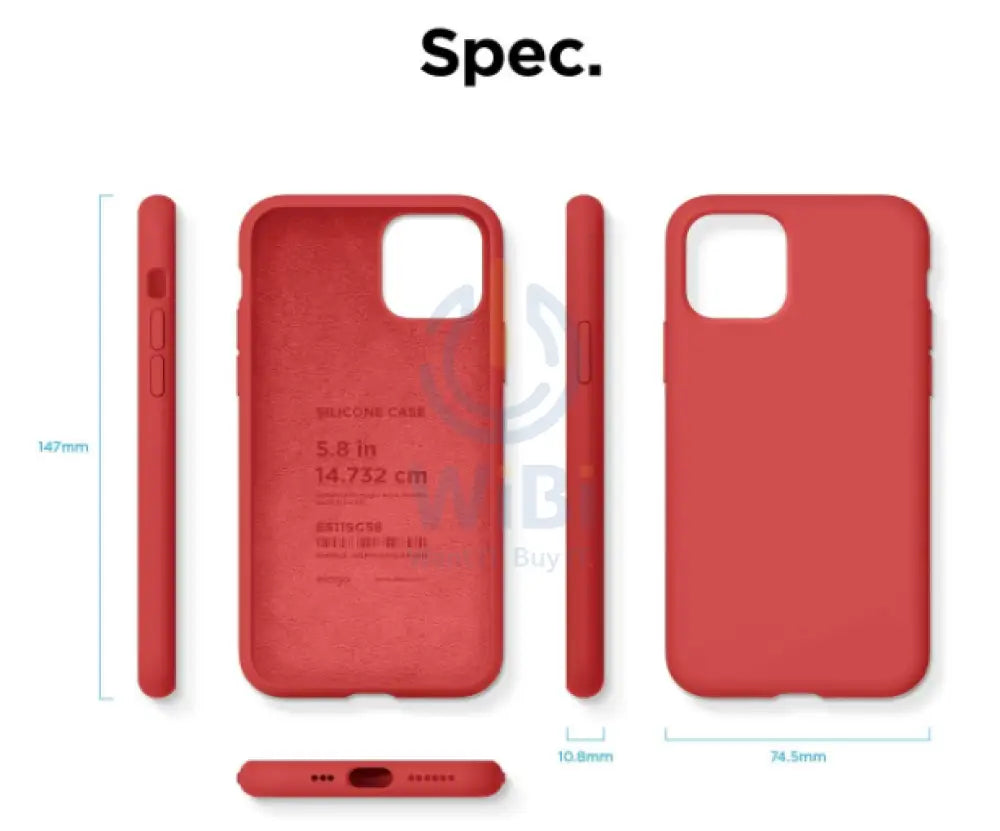 إلاجو ايفون  برو .8 بوصة  حافظة  بوصة  حافظة  أحمر اكسسوارات  هواتف  تابلت  هواتف  شاشة وأغطية