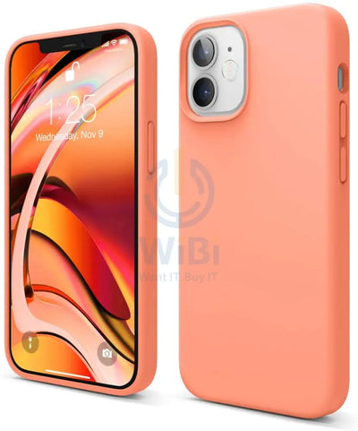 Elago iPhone 12 mini Liquid Silicone Case - Nectarine Accessories > Mobiles & Tablets > Mobiles > Screen Protectors &