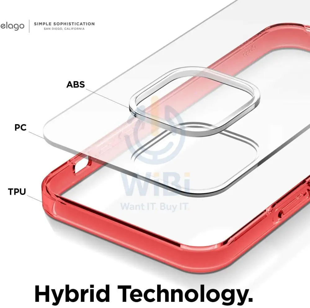 إلاجو ايفون / ايفون  برو هايبرد حافظة  أحمر اكسسوارات  هواتف  تابلت  هواتف  شاشة & Covers