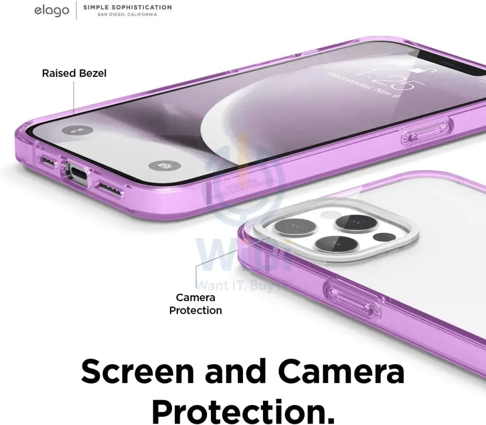 إلاجو ايفون  برو ماكس هايبرد حافظة  لافندر اكسسوارات  هواتف  تابلت  هواتف  شاشة & Covers