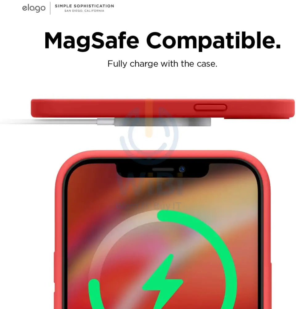 إلاجو ايفون  برو ماكس ليكويد  حافظة ليكويد  حافظة  أحمر اكسسوارات  هواتف  تابلت  هواتف  شاشة &