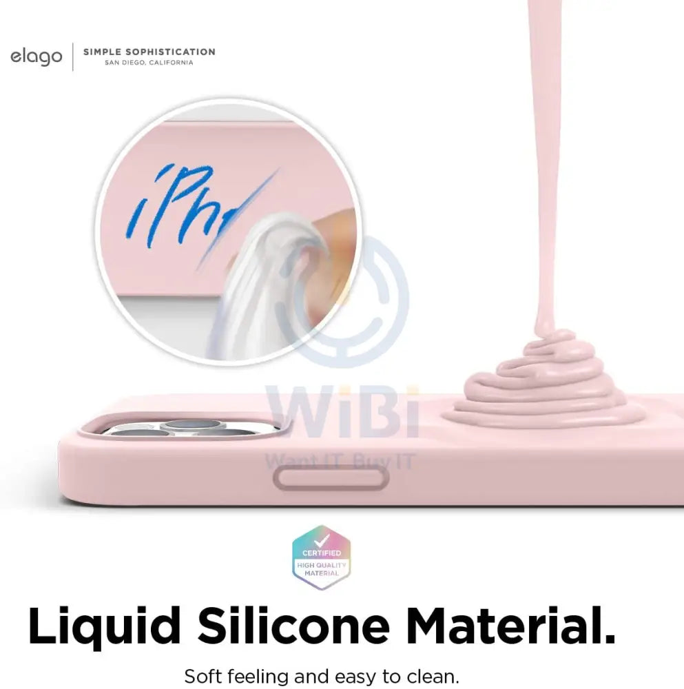 إلاجو ايفون  برو ماكس ماج سيف لين  حافظة لين  حافظة  اللون الوردي  جميلاكسسوارات  هواتف  تابلت  هواتف