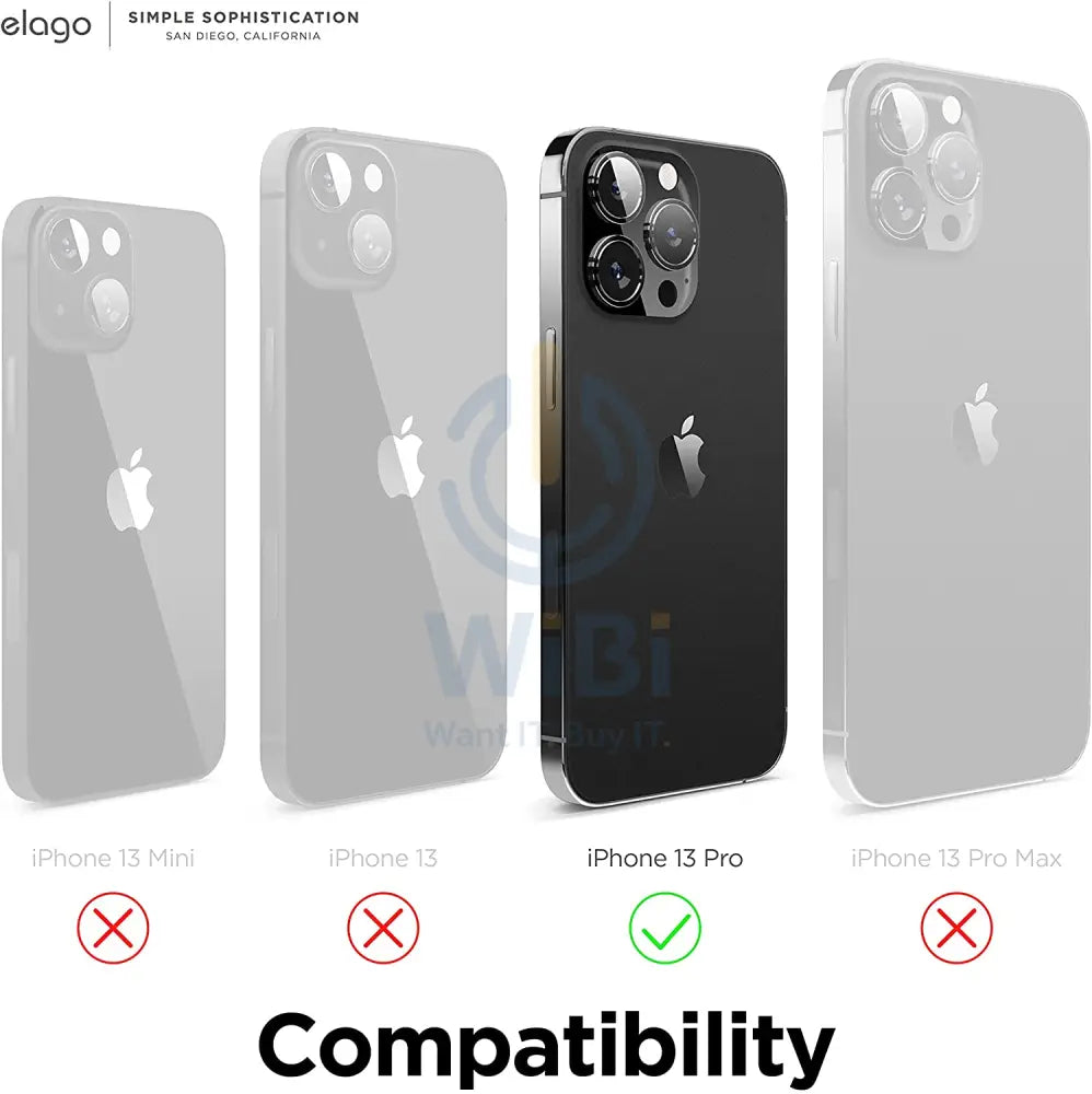 Elago iPhone 13 Pro Hybrid Case - Black Accessories > Mobiles & Tablets > Mobiles > Screen Protectors & Covers