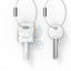 Elago Key Ring AUX Splitter for Headphones & Earphones - White Accessories > Other Peripherals
