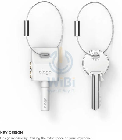 Elago Key Ring AUX Splitter for Headphones & Earphones - White Accessories > Other Peripherals