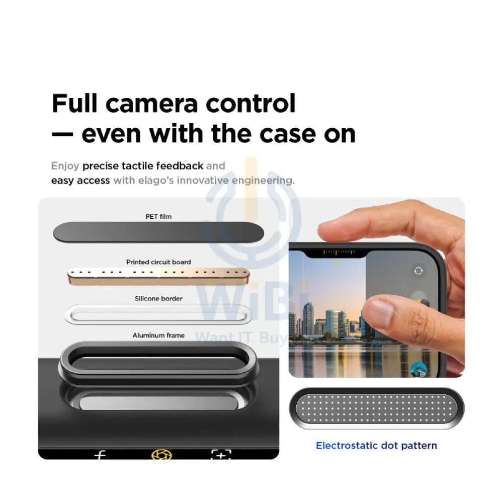 Elago Magnetic Silicone Case (Camera Control Key Included) For Apple iPhone 17 Pro - Black Accessories > Mobiles &