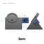 Elago MagSafe Charging MS5 Duo (Compatible with MagSafe Charger & Apple Watch Charger) - Dark Grey / Jean Indigo - Dark