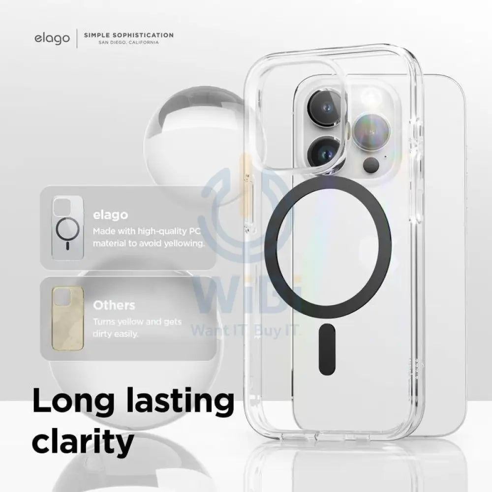 Elago MagSafe Magnetic Hybrid Case - Apple iPhone 15 Pro / Black Accessories > Mobiles & Tablets > Mobiles > Covers &