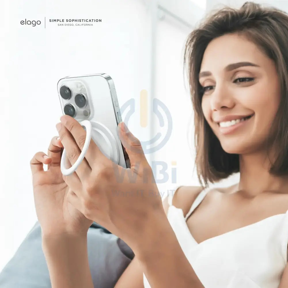 إلاجو ماج سيف حامل حلقةماج سيف - أبيض اكسسوارات  هواتف  تابلت  هواتف  هاتف / حوامل