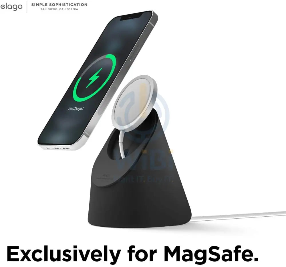 Elago MS1 Charging Stand for MagSafe - Black Accessories > Mobiles & Tablets > Mobiles > Mobile Holder / Stands