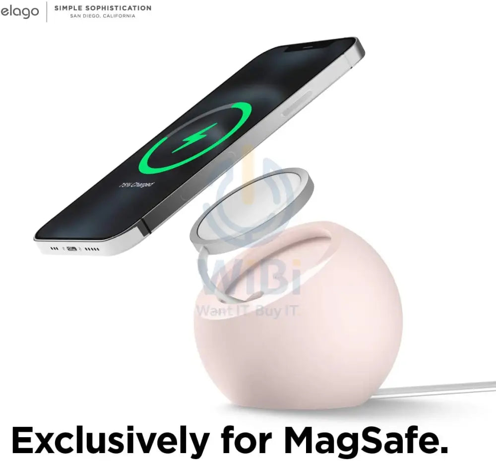 Elago MS2 Charging Stand for MagSafe - Sand Pink Accessories > Mobiles & Tablets > Mobiles > Mobile Holder / Stands