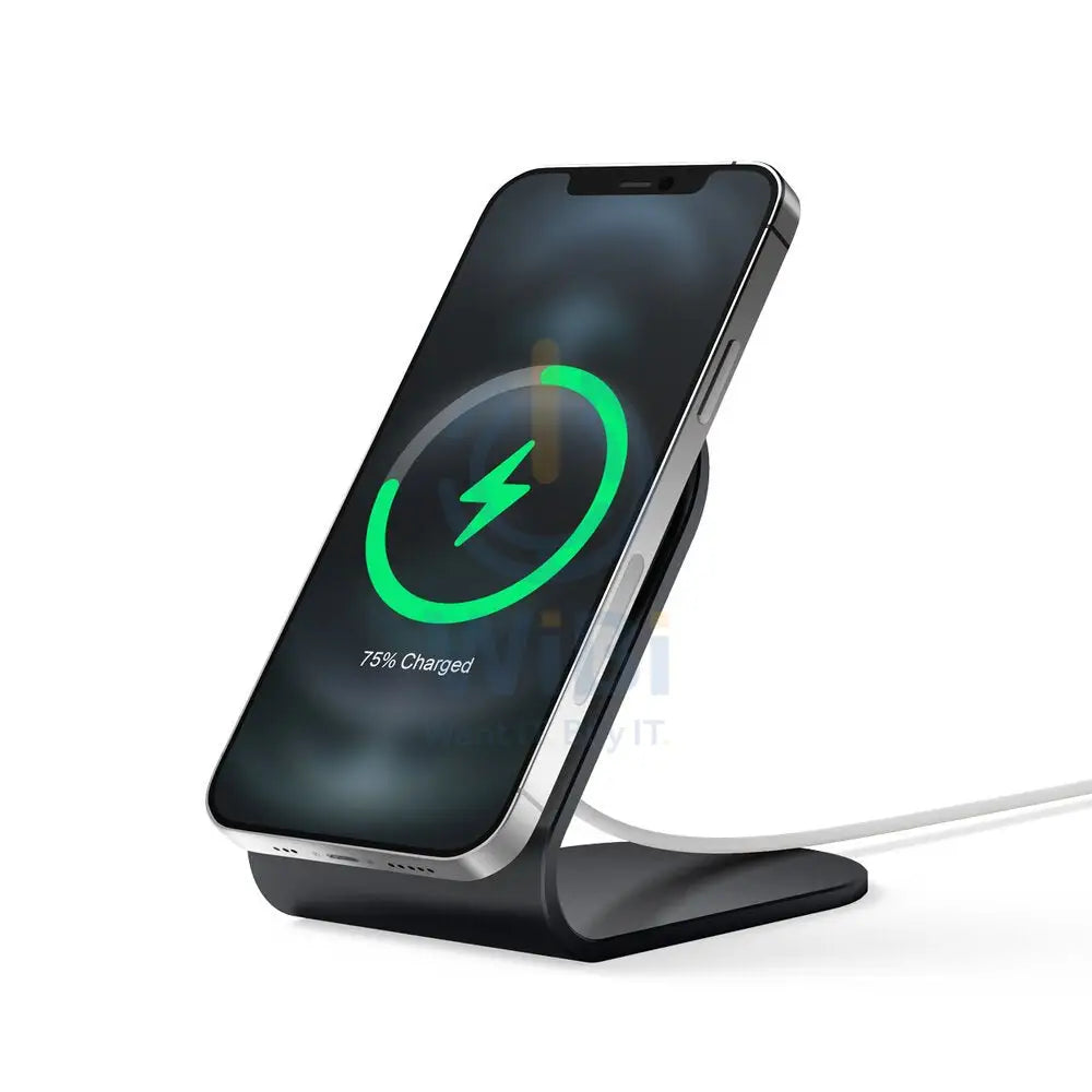 Elago MS3 Aluminum Charging Stand for MagSafe - Black Accessories > Mobiles & Tablets > Mobiles > Mobile Holder / Stands