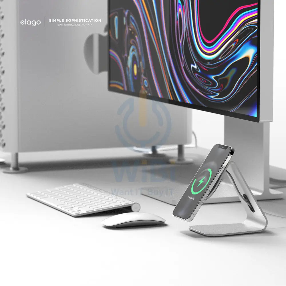 إلاجو  ألمنيوم  حامل  ماج سيف  فضي اكسسوارات  هواتف  تابلت  هواتف  هاتف