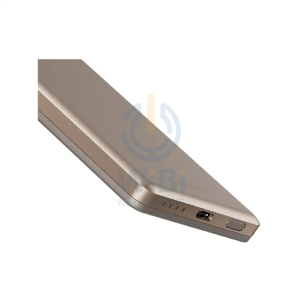 Energea AluPac Mini Aluminum MagSafe Power Bank 5000mAh / USB C / Gold Accessories > Power Bank