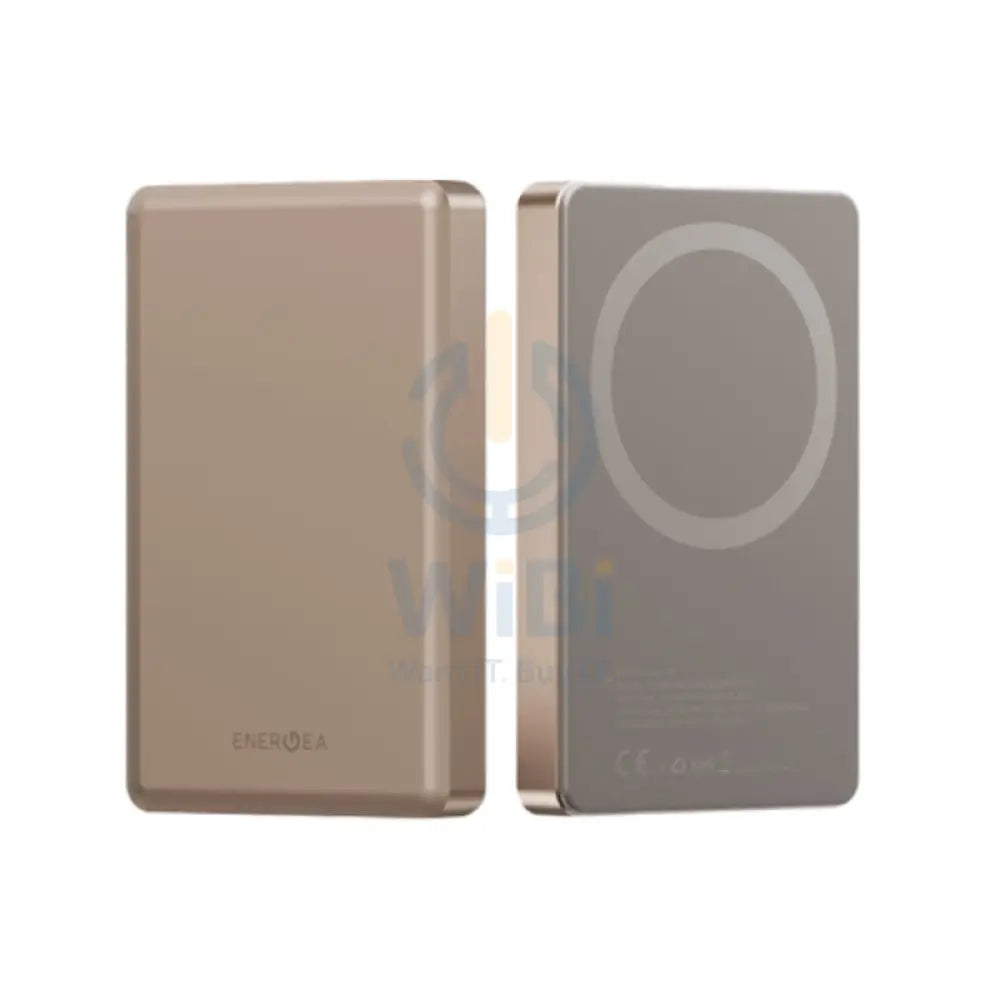 Energea AluPac Ultra Light Aluminum MagSafe Power Bank 10000mAh / USB C / Gold Accessories > Power Bank