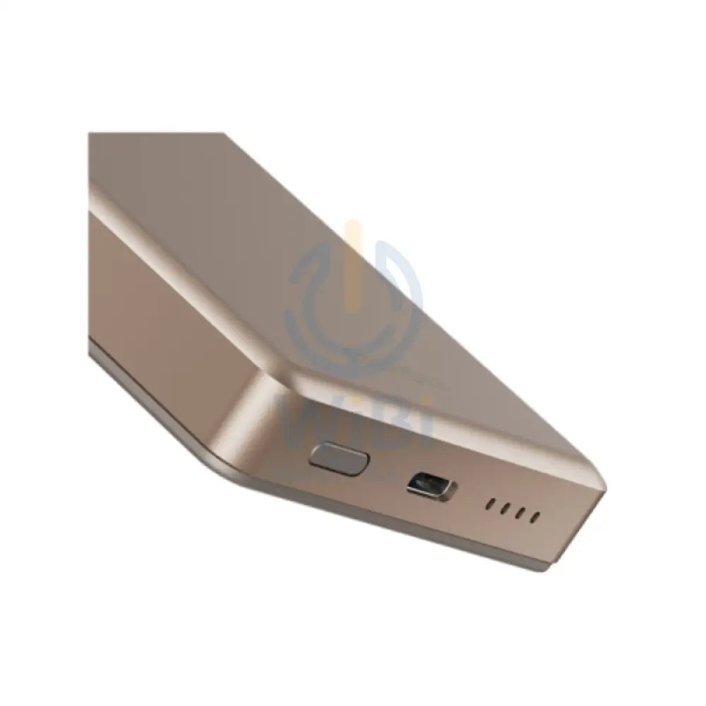 Energea AluPac Ultra Light Aluminum MagSafe Power Bank 10000mAh / USB C / Gold Accessories > Power Bank