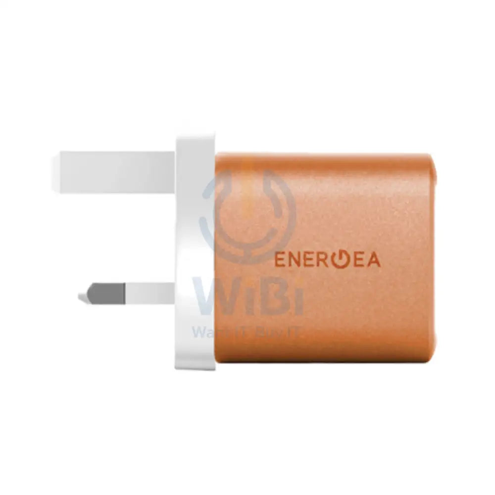Energea AmpCharge GaN Wall Charger - 35W / USB-C / USB-A / Orange Accessories > Power Adapters