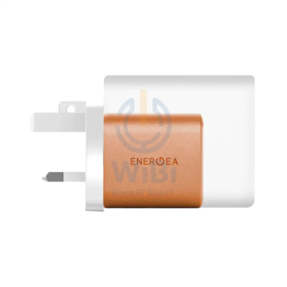 Energea AmpCharge GaN Wall Charger - 35W / USB-C / USB-A / Orange Accessories > Power Adapters