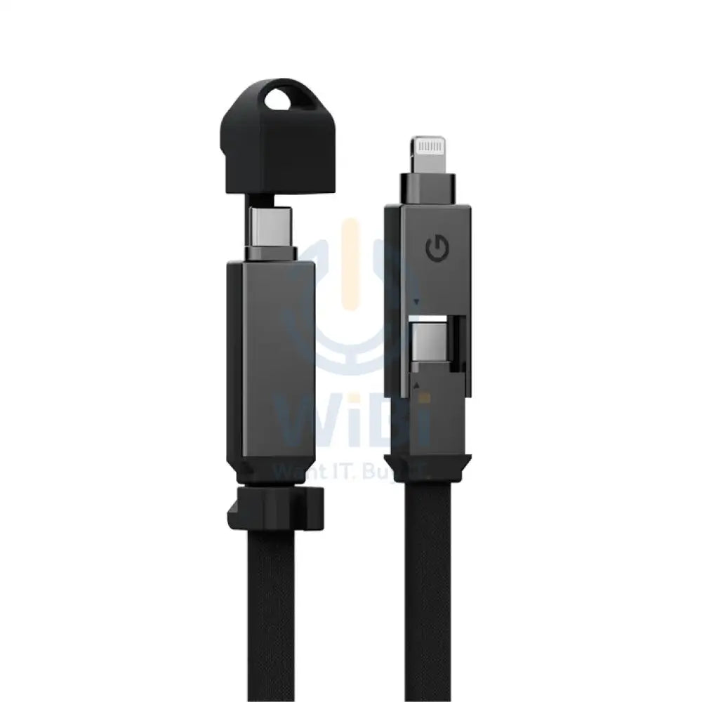 ENERGEA FLOW DUO 2-IN-1 C TO C + LIGHTNING CABLE 480MBPS 240W 1.5M -BLACK Accessories > Cables & Converters > Cables