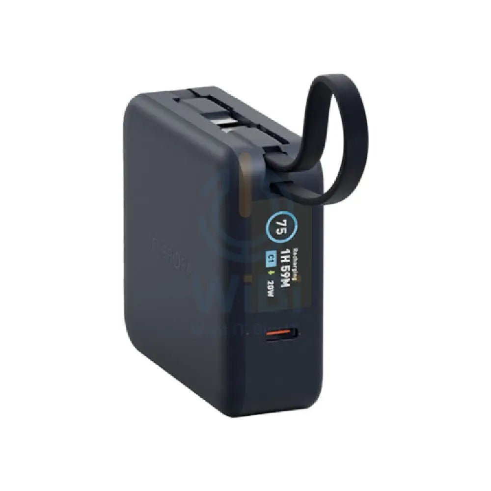 Energea Magpac Mini Plus Wireless Power Bank With Built-in USB-C Cable & Display - 10000mAh / Blue Accessories > Power