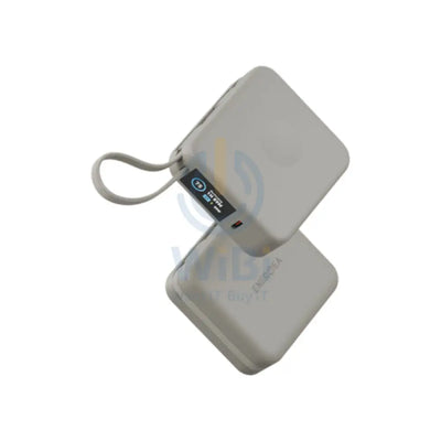 Energea Magpac Mini Plus Wireless Power Bank With Built-in USB-C Cable & Display - 10000mAh / Sand Accessories > Power