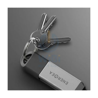 Energea Sheath Key 2-IN-1 Cable - 60W / 480Mbps / USB-C / USB-A / 0.15 Meter / Gunmetal Accessories > Cables &