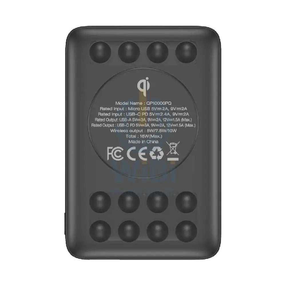 إنرجايزر لاسلكي طاقة - 10000mAh / 18W / أسود اكسسوارات  طاقة