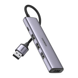 Ugreen USB HUB splitter - 4x USB 3.0 - Gray