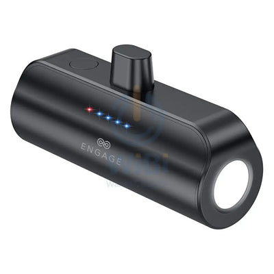 Engage 18W Ultra Compact 5000mAh 18W Pocket Power Bank with Torch for iPhone - Black Accessories > Power Bank