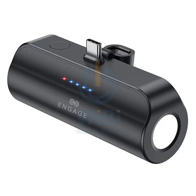 Engage 18W Ultra Compact 5000mAh 18W Pocket Power Bank with Torch for USB-C Devices - Black Accessories > Power Bank