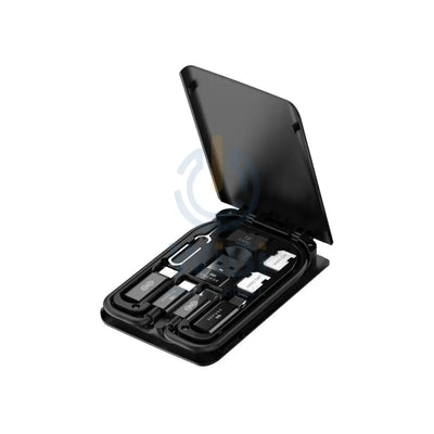 Engage 6 In 1 Multi-functional USB Cables Box With Sim Card Accessories - Black Accessories > Cables & Converters >