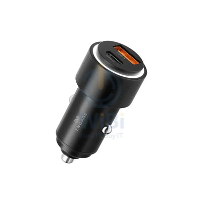 Engage Dual Port Aluminium Alloy Car Charger - 95W / Black Accessories > Mobiles & Tablets > Mobiles > Car Chargers