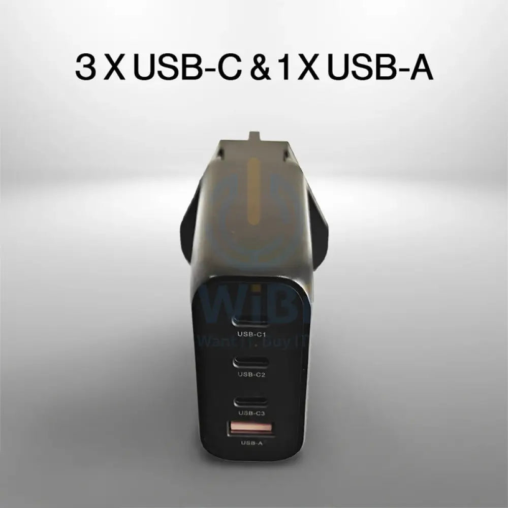 Engage Gan 4 Port Gan Travel Charger - 120W / Black Accessories > Power Adapters