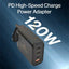 Engage Gan 4 Port Gan Travel Charger - 120W / Black Accessories > Power Adapters