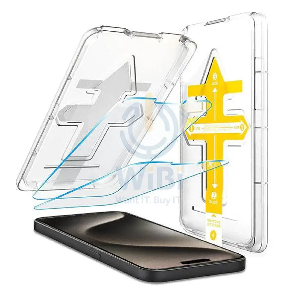 Engage iPhone 15 Pro Max Tempered Glass with Application Tray - Clear Accessories > Mobiles & Tablets > Mobiles >