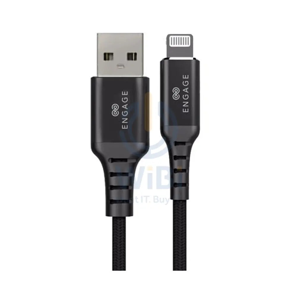 Engage Lightning MFI Certified Cable 2 Meter - Black Accessories > Cables & Converters > Cables