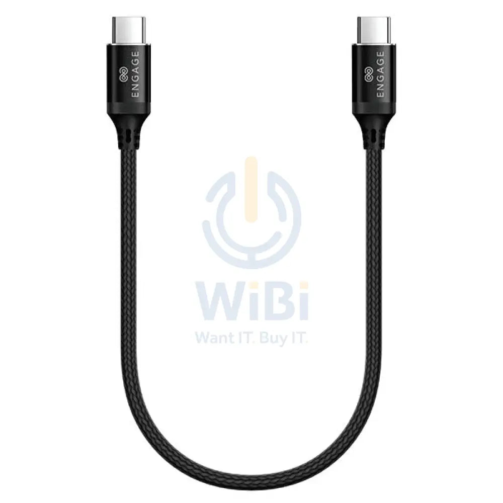 Engage PD 100W Type-C to Type-C Cable 30 cm - Black – WIBI (Want IT ...