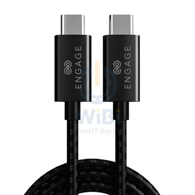Engage PD 240W Type-C to Type-C Fast Charging & Data Transfer(5A-EMARK) 8K 1M - Black Accessories > Cables & Converters