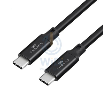 Engage PD Super Fast Charging Type-C to Type-C Cable 100W 1 Meter - Black Accessories > Cables & Converters > Cables
