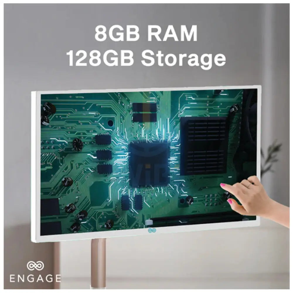 ENGAGE Wireless Android Interactive Screen - 32’’ / 128GB / 8GB / 4G / USB-A / HDMI Monitors & Projectors > Monitors