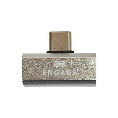 Engage Usb-C To Dual Usb-C Adapter (Charge + Audio) (Silver)(8954526522393)