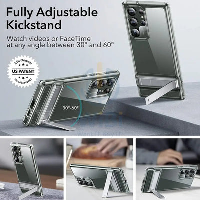 ESR Air Shield Boost Metal Kickstand Case - Samsung Galaxy S23 Ultra / Clear Accessories > Mobiles & Tablets