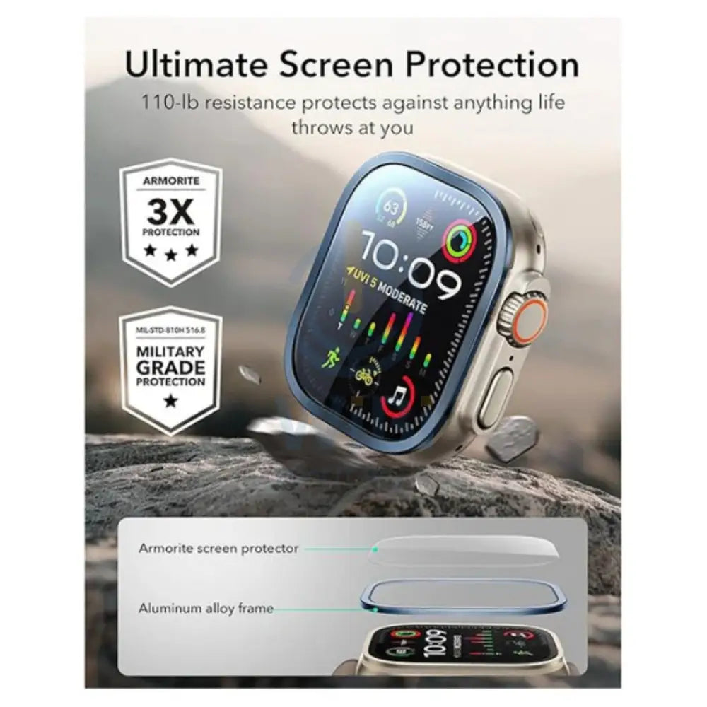 ESR Apple Watch Ultra Armorite Screen Protector - Clear / Pack Of 2 Accessories > Smart Watches > Cases & Screen