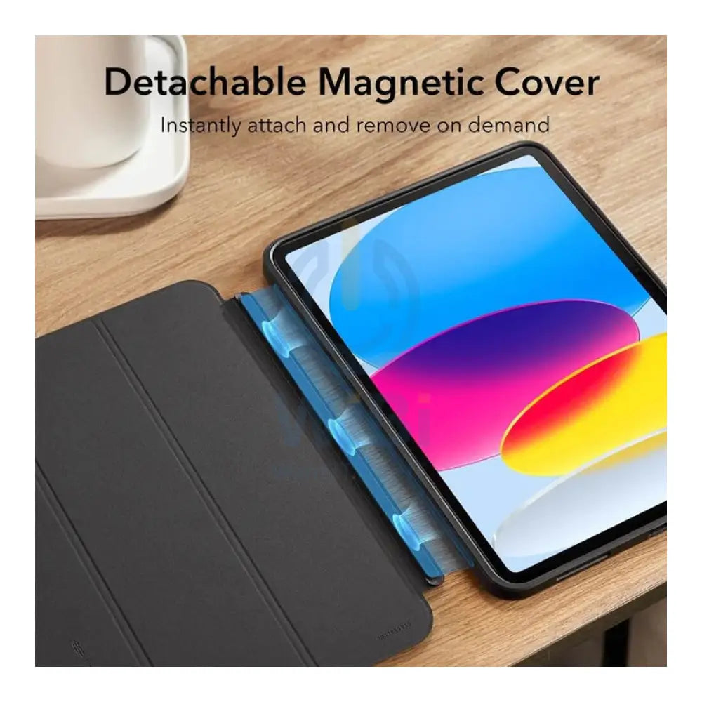 ESR Ascend Hybrid Case For Apple iPad (10th Gen) / 10.9inch / Apple iPad 11 (A16) - Jelly Black Accessories > Mobiles &