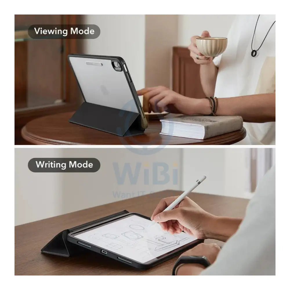 ESR Ascend Hybrid Case For Apple iPad (10th Gen) / 10.9inch / Apple iPad 11 (A16) - Jelly Black Accessories > Mobiles &